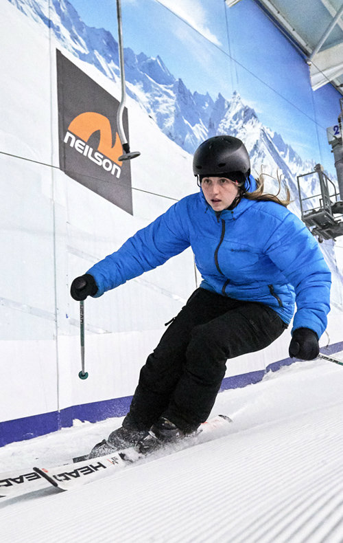 Adult Skiing at the snow centre