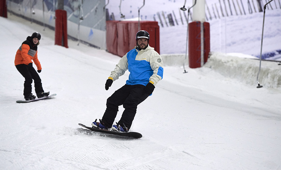 Snowboarding at The Snow Centre