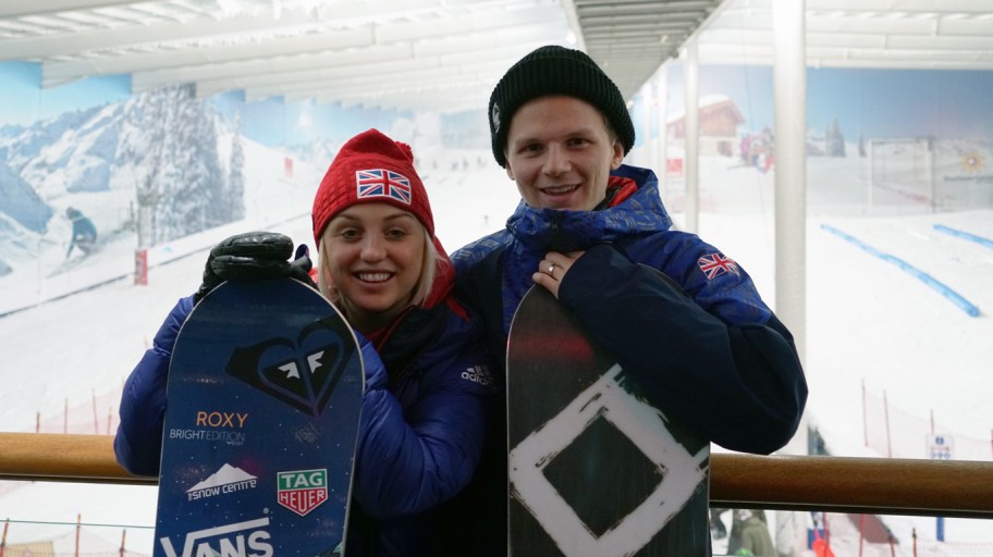 Olympian Aimee Fuller and Jamie Nicholls