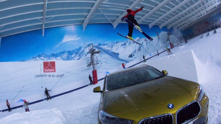 BMW inside The Snow Centre