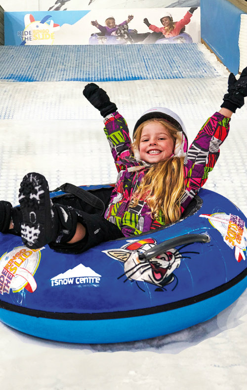 Juniors at the snow centre on the ringos