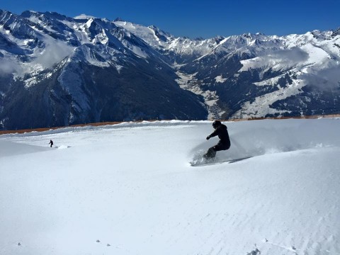 Skier in the mountain