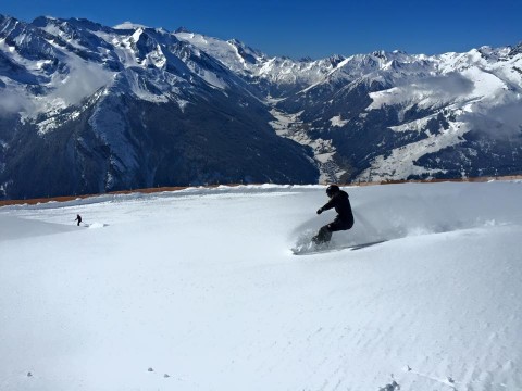 Skier in the mountain