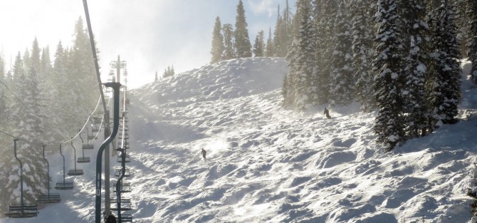 Mogul Run in the mountains